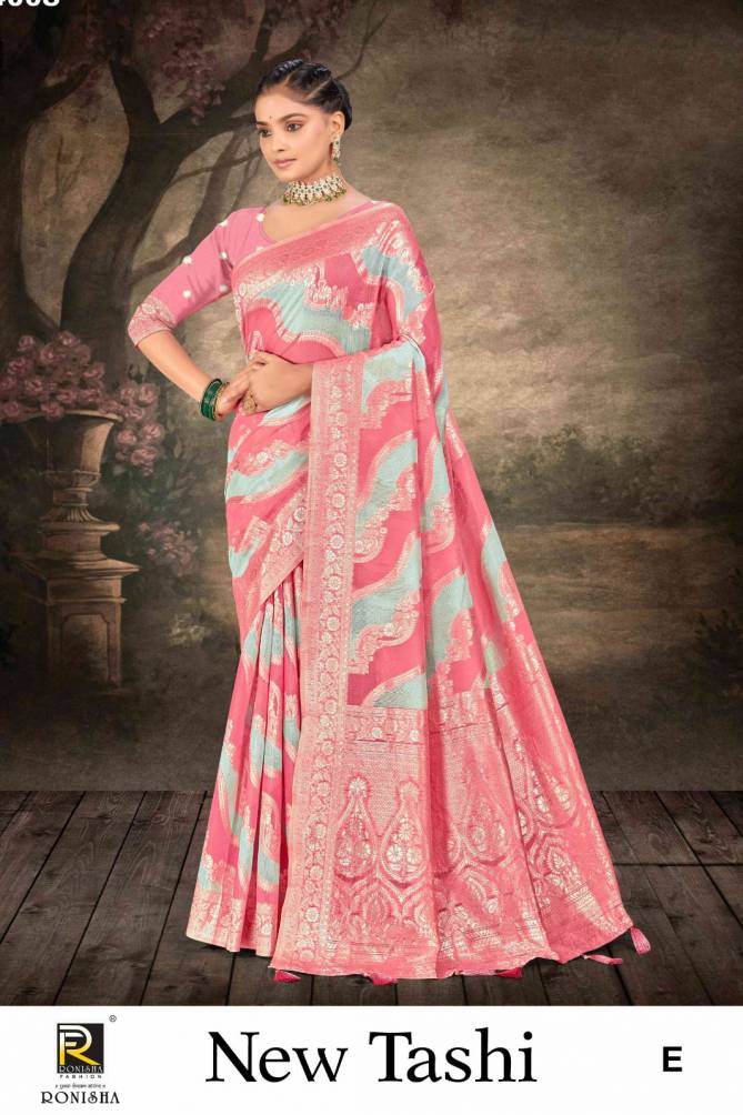 New Tashi By Ronisha Designer Banarasi Silk Saree Wholesale Shop In Surat
